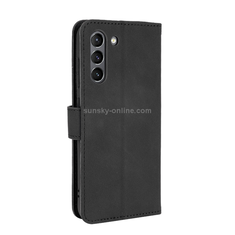  Samsung Galaxy S21 FE Fodral Skin Touch Läder Svart