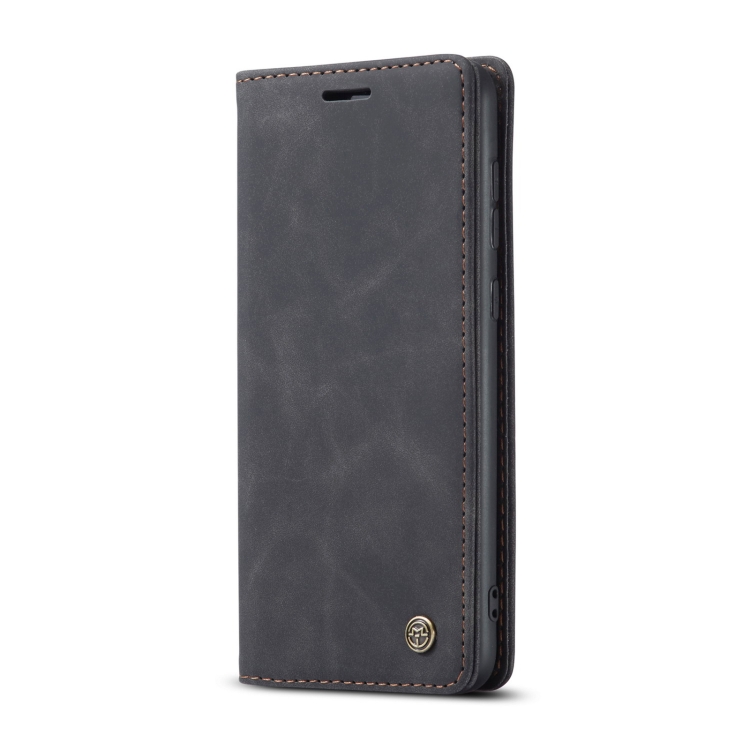 CASEME CASEME Samsung Galaxy S21 FE Fodral Retro Flip Läder Svart
