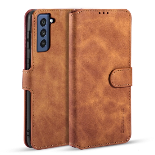 DG.MING DG.MING Samsung Galaxy S21 FE Fodral Retro Läder Brun