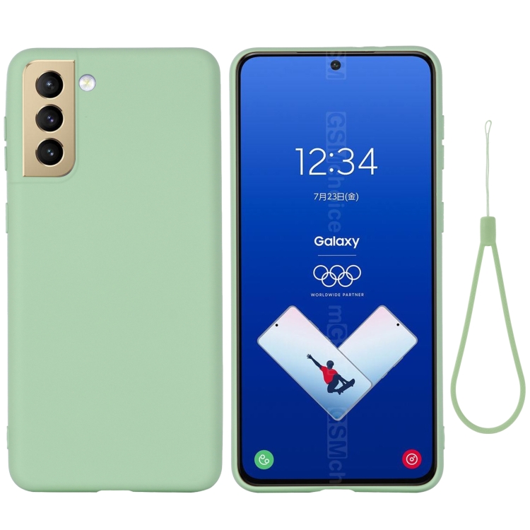  Samsung Galaxy S21 FE Skal Liquid Silikon Grön