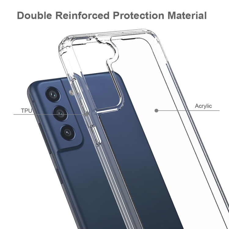  Samsung Galaxy S21 FE Skal Akryl/TPU Shockproof Transparent