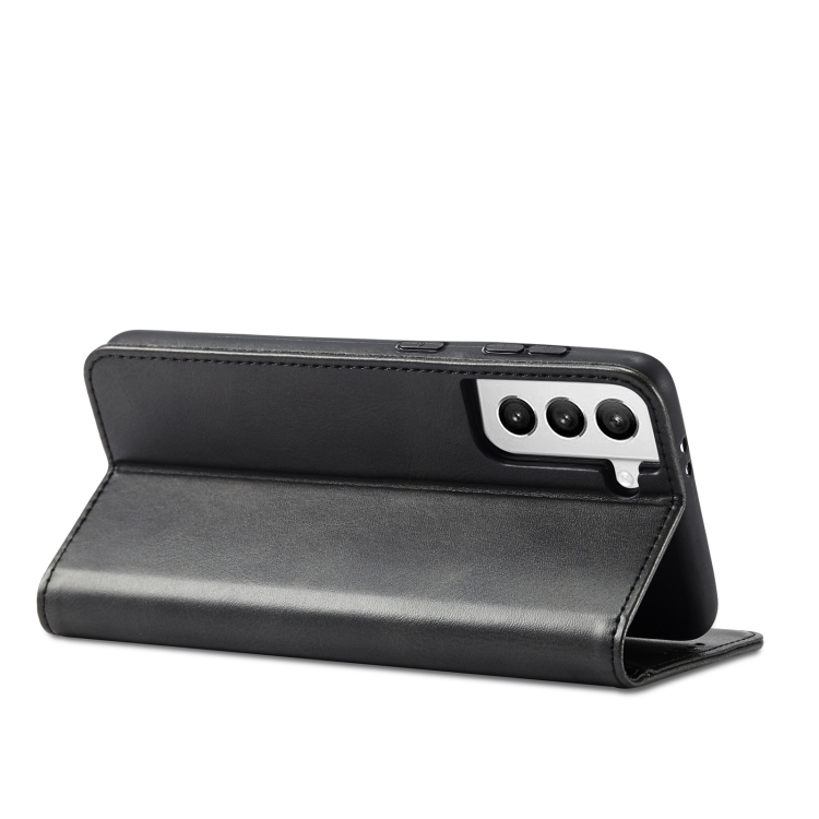  Samsung Galaxy S21 FE Fodral Flip Läder Svart