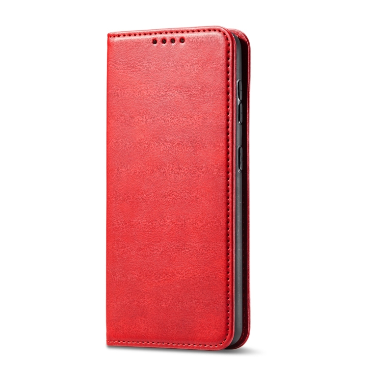  Samsung Galaxy S21 FE Fodral Flip Läder Röd