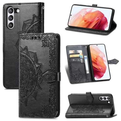  Samsung Galaxy S21 FE Fodral Mandala Flower Svart