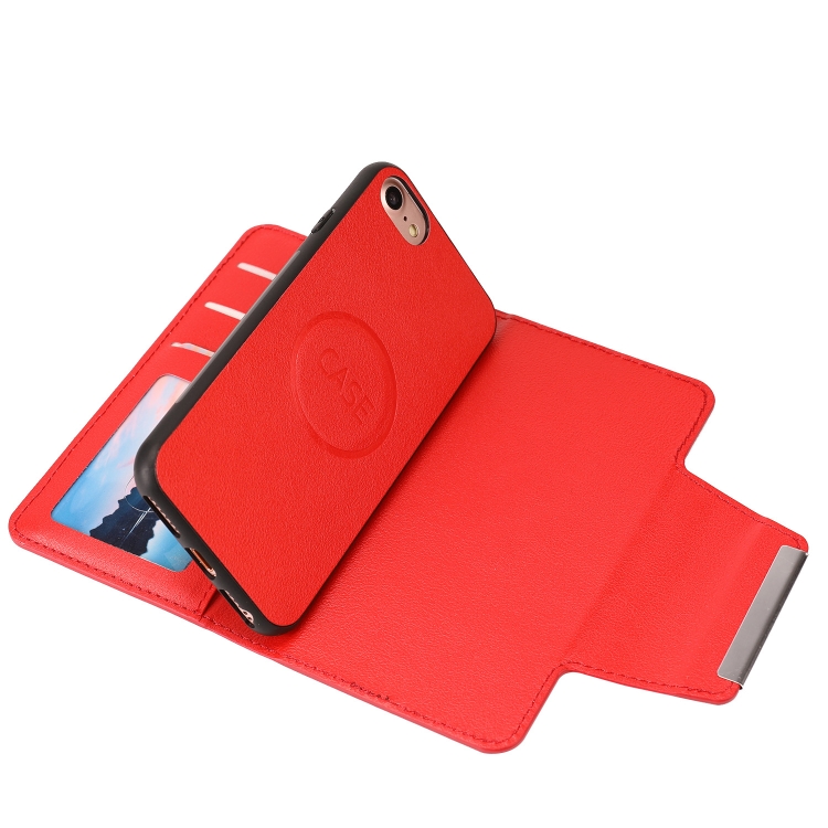  iPhone 7/8/SE 2in1 Magnet Fodral / Skal Röd