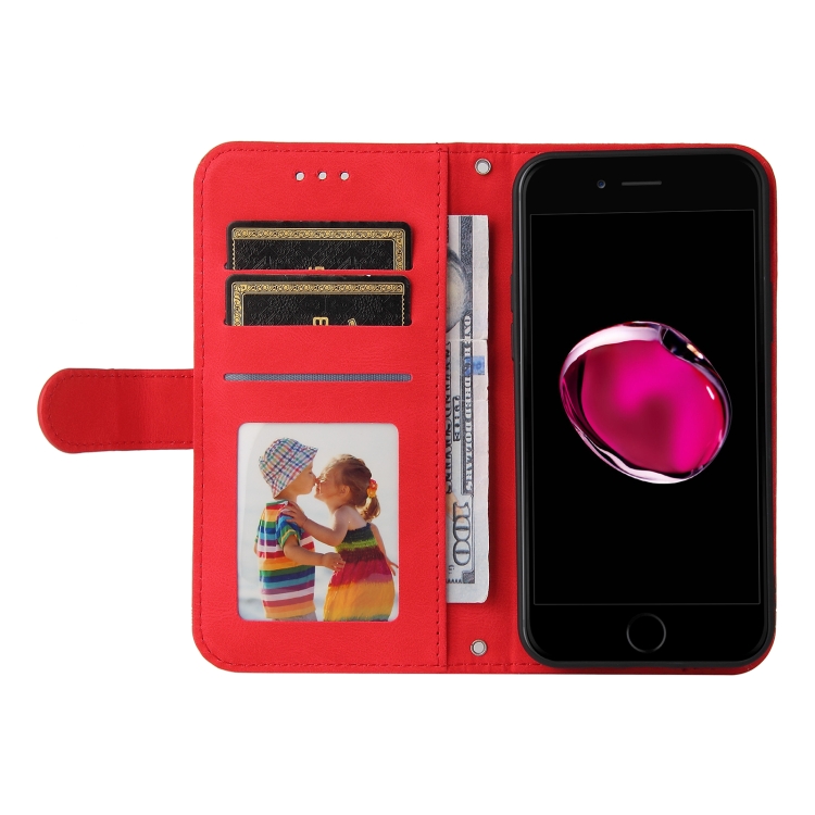  iPhone 7/8/SE Fodral Skin Touch Röd