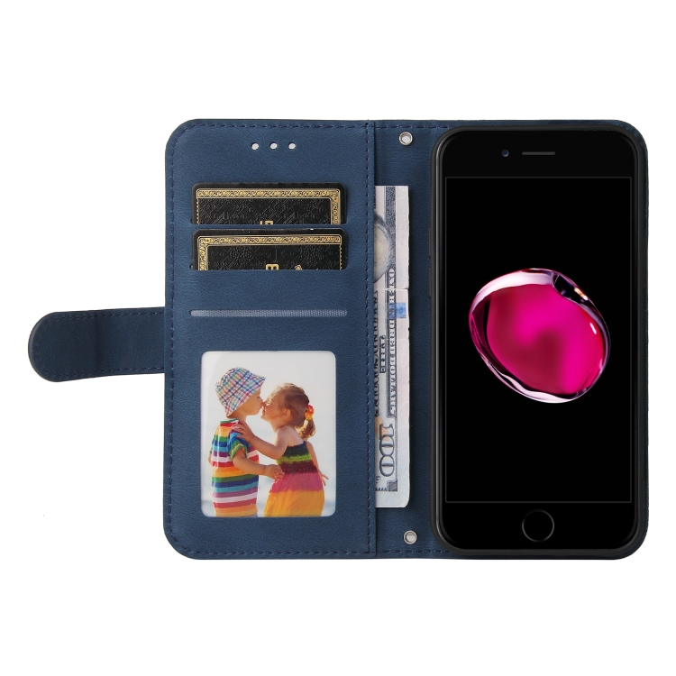  iPhone 7/8/SE Fodral Skin Touch Blå