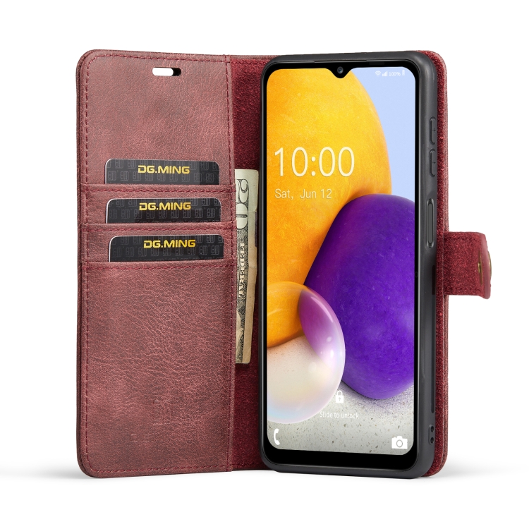 DG.MING DG.MING Samsung Galaxy A13 4G 2in1 Magnet Fodral / Skal Röd