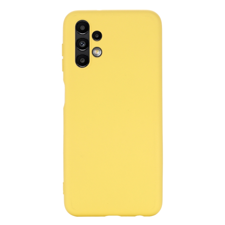  Samsung Galaxy A13 4G Skal Silikon Liquid Gul