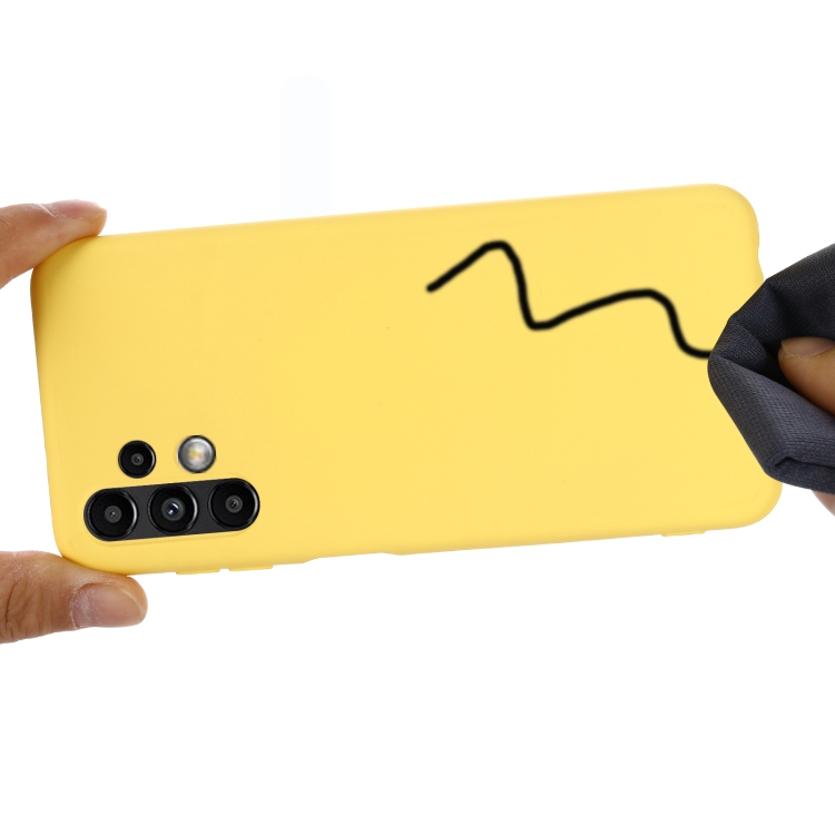  Samsung Galaxy A13 4G Skal Silikon Liquid Gul