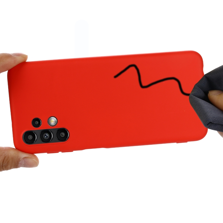  Samsung Galaxy A13 4G Skal Silikon Liquid Röd