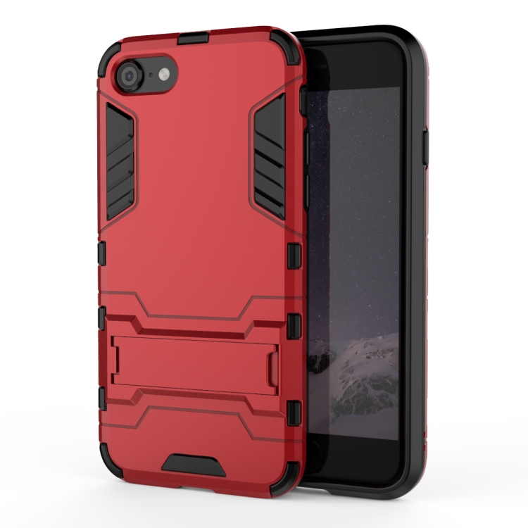  iPhone 7/8/SE Skal Hybrid Armor Kickstand Röd