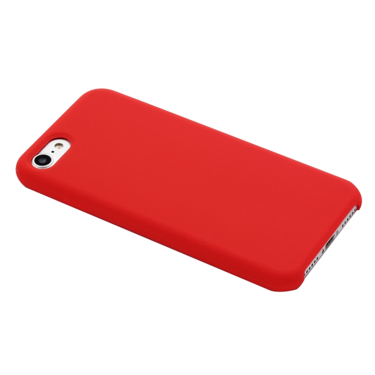  iPhone 7/8/SE Skal Liquid Silikon Röd
