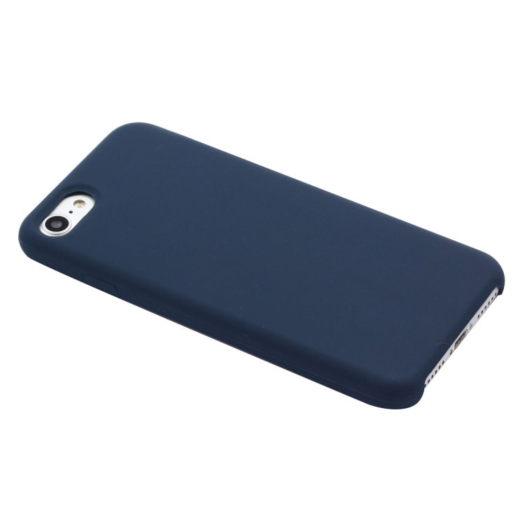 iPhone 7/8/SE Skal Liquid Silikon Mörk Blå