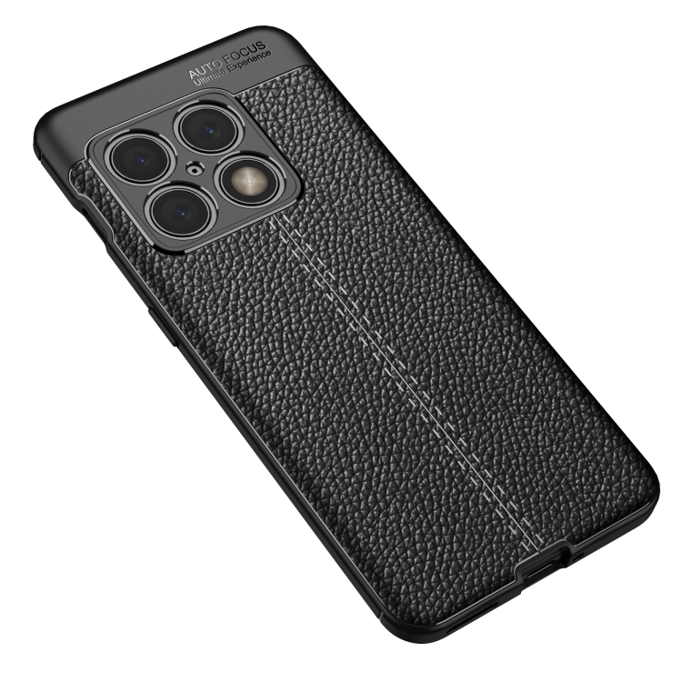  OnePlus 10 Pro 5G Skal Litchi Textur Svart