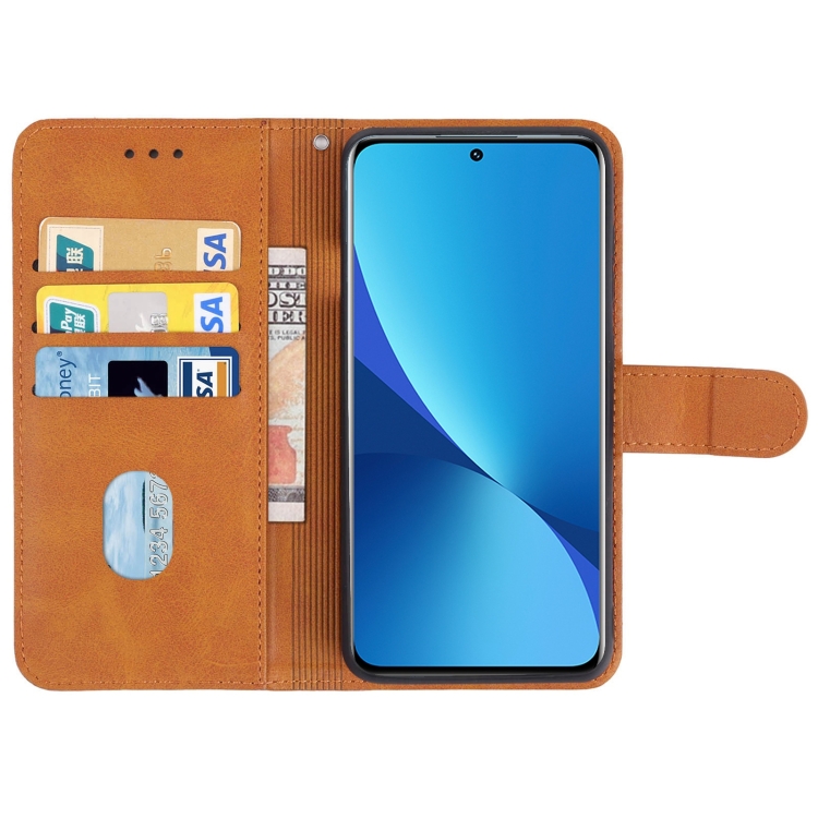  Xiaomi 12 Fodral Läder Brun