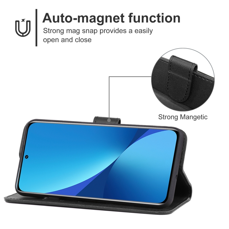  Xiaomi 12 Fodral Läder Svart