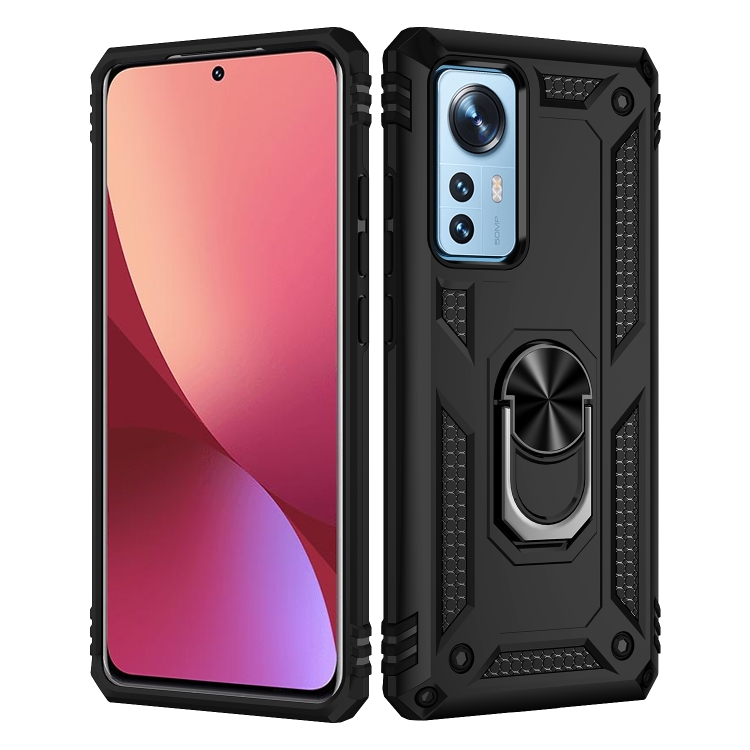 Xiaomi 12 Skal Shockproof Ring Svart