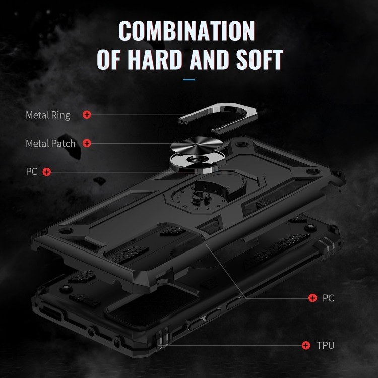  Xiaomi 12 Skal Shockproof Ring Svart