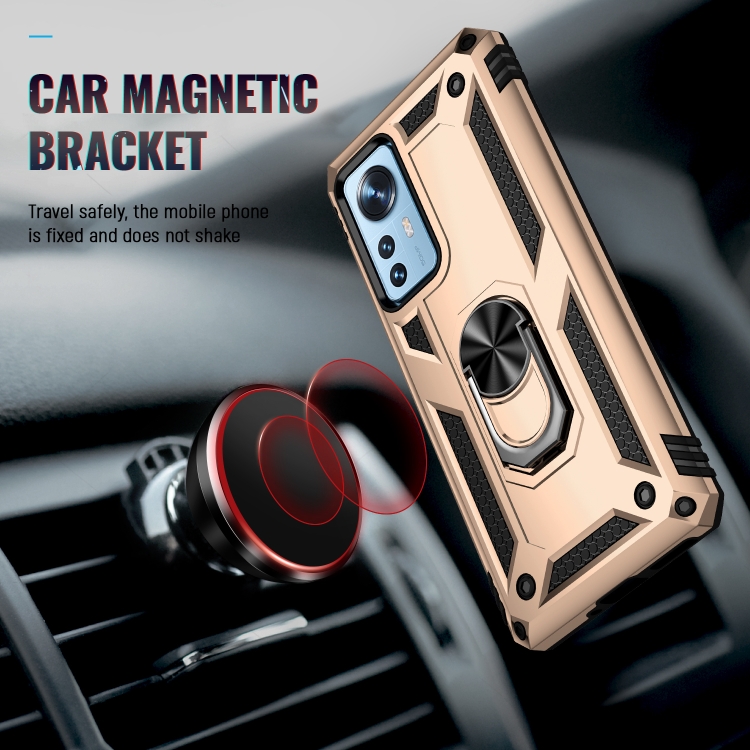  Xiaomi 12 Skal Shockproof Ring Guld