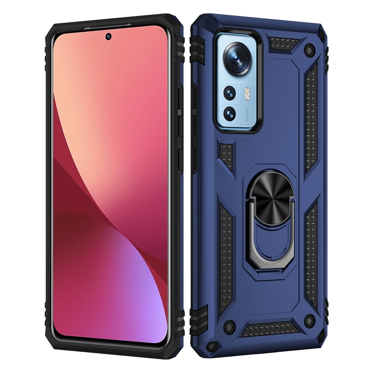  Xiaomi 12 Skal Shockproof Ring Blå