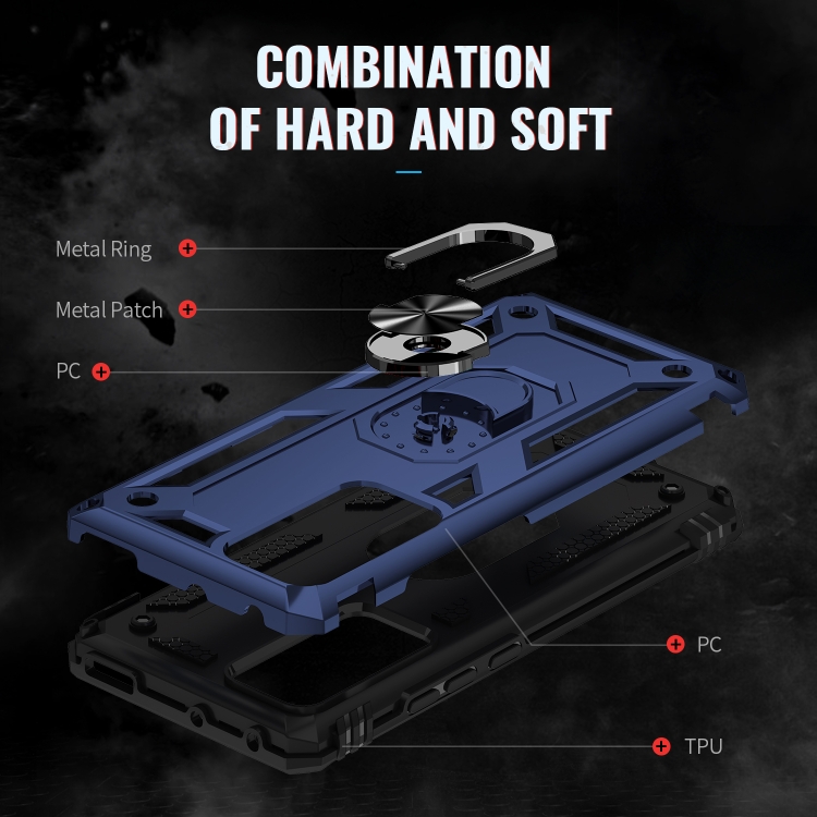  Xiaomi 12 Skal Shockproof Ring Blå