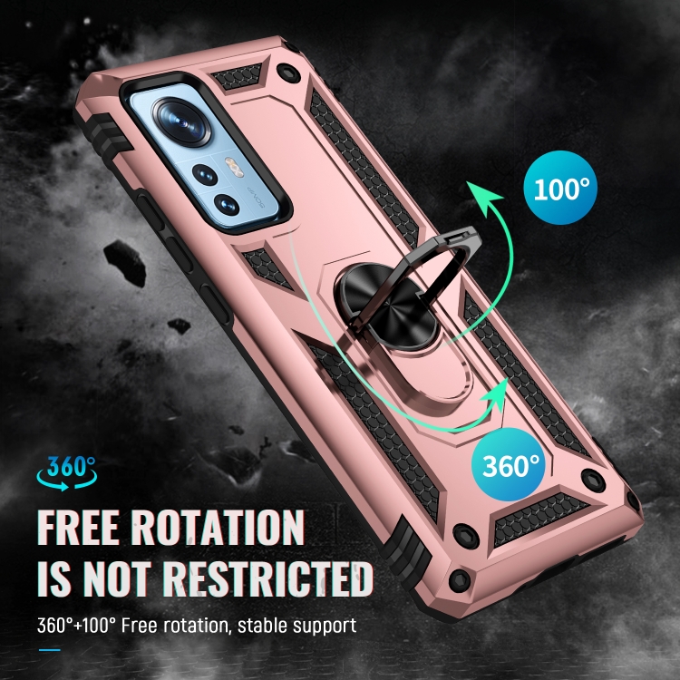  Xiaomi 12 Skal Shockproof Ring Roséguld