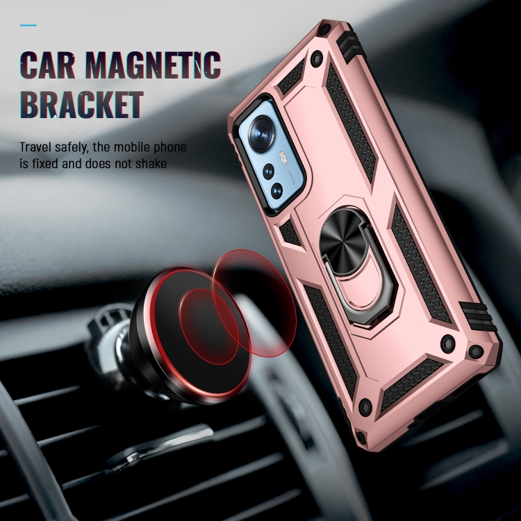  Xiaomi 12 Skal Shockproof Ring Roséguld