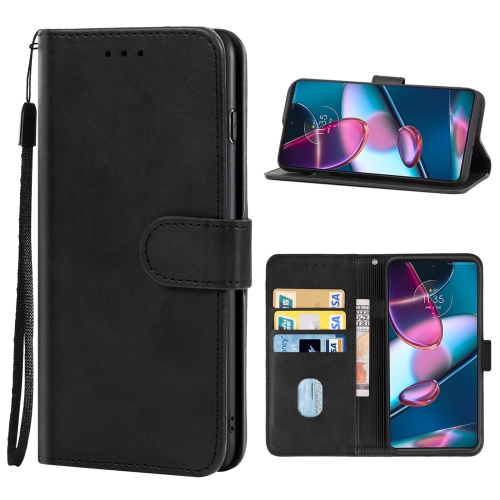  Motorola Edge 30 Pro Fodral Läder Svart
