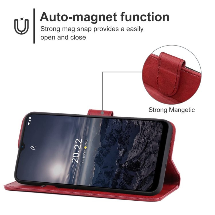  Nokia G11 / G21 Fodral Läder Röd
