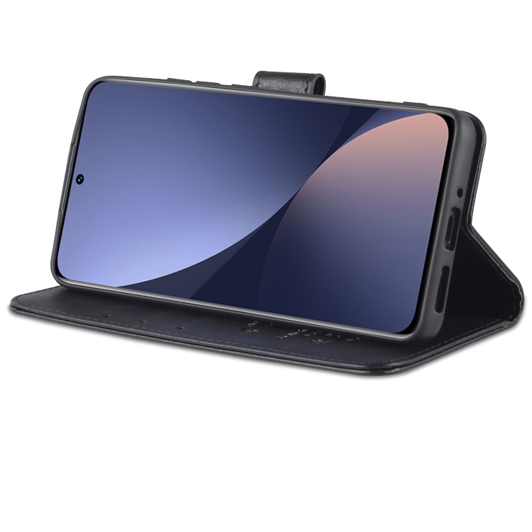 AZNS AZNS Xiaomi 12 Fodral Läder Svart