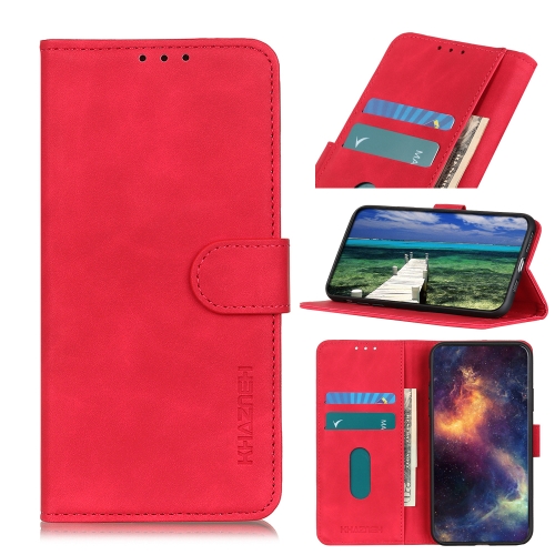 KHAZNEH KHAZNEH Motorola Moto G22 Fodral Retro Röd