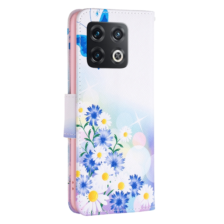  OnePlus 10 Pro 5G Fodral Med Tryck Blå Fjäril