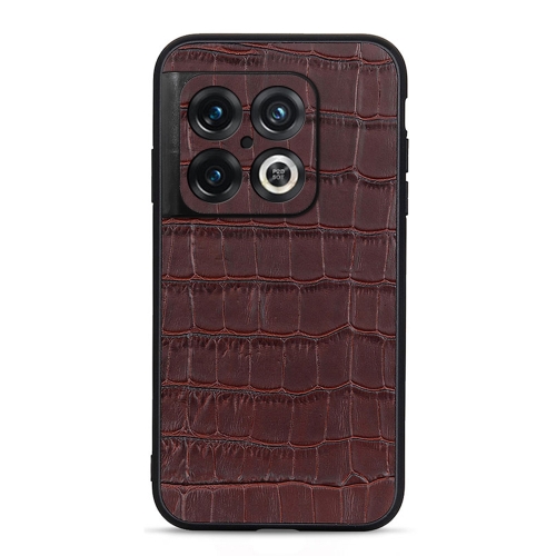  OnePlus 10 Pro 5G Skal Krokodil Textur Brun