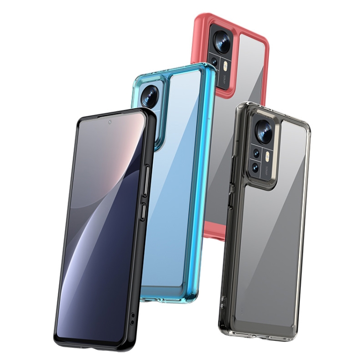  Xiaomi 12 Skal Hybrid Akryl Transparent/Svart