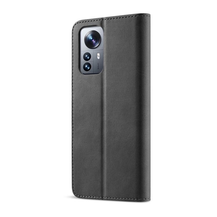 LC.IMEEKE LC.IMEEKE Xiaomi 12 Fodral Läder Svart