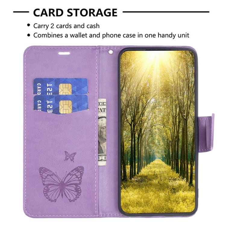  Nokia G11 / G21 Fodral Tryck Butterfly Lila