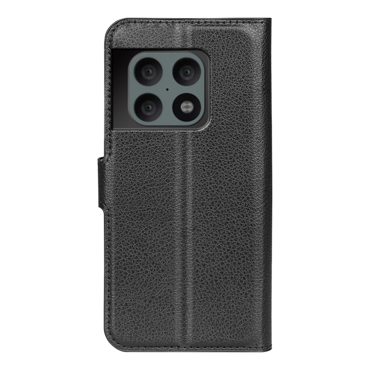  OnePlus 10 Pro 5G Fodral Litchi Textur Svart