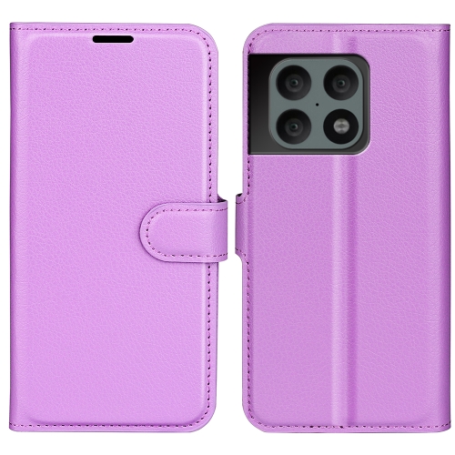  OnePlus 10 Pro 5G Fodral Litchi Textur Lila