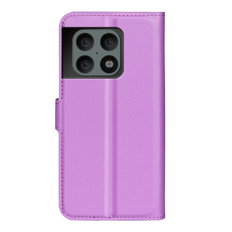 OnePlus 10 Pro 5G Fodral Litchi Textur Lila