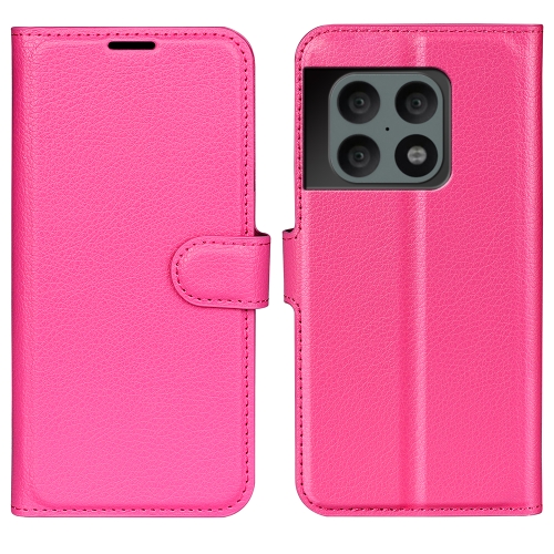  OnePlus 10 Pro 5G Fodral Litchi Textur Rosa