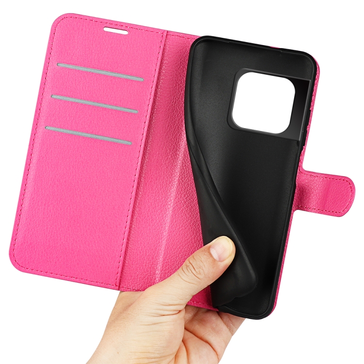  OnePlus 10 Pro 5G Fodral Litchi Textur Rosa