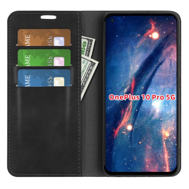  OnePlus 10 Pro 5G Fodral Retro Flip Svart