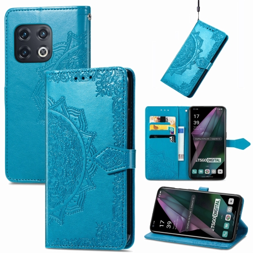  OnePlus 10 Pro 5G Fodral Mandala Läder Blå