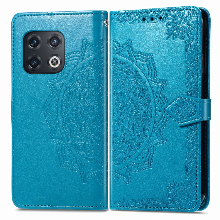  OnePlus 10 Pro 5G Fodral Mandala Läder Blå