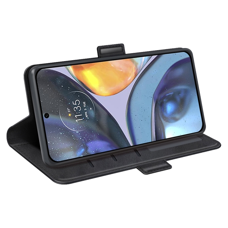  Motorola Moto G22 Fodral Magnetisk Stängning Svart