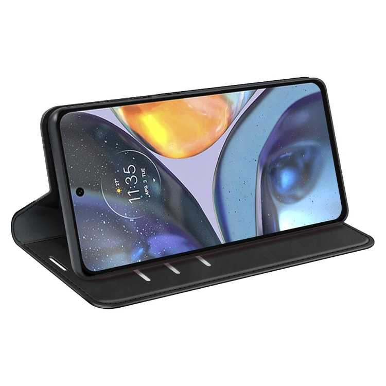  Motorola Moto G22 Fodral Retro Flip Svart