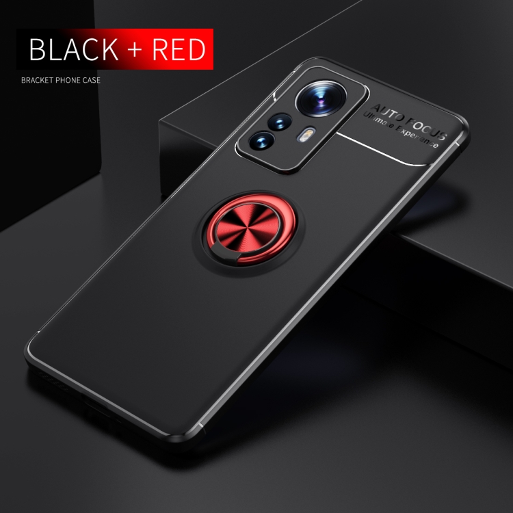  Xiaomi 12 Pro Skal Ring Svart/Röd