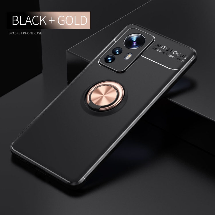  Xiaomi 12 Pro Skal Ring Svart/Roséguld