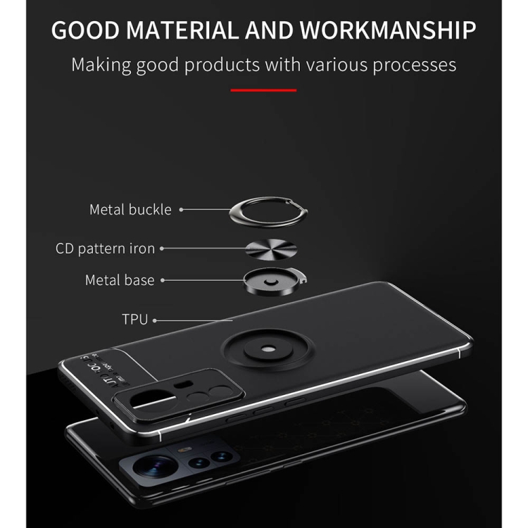  Xiaomi 12 Pro Skal Ring Röd